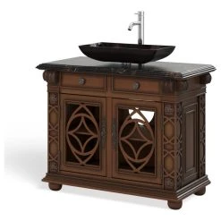 MOD The Ludlow Bathroom Vanity, Single Sink, 42", Cherry, Freestanding -Kraus Shop 0031824f03d9912b 3137 w800 h800 b1 p0