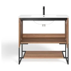 MOD Foundry Bath Vanity, Walnut, 36", Integrated Single Sink, Freestanding 26 MOD Foundry Bath Vanity, Walnut, 36", Integrated Single Sink, Freestanding -Kraus Shop 0101ad8a0347273c 1852 w800 h800 b1 p0