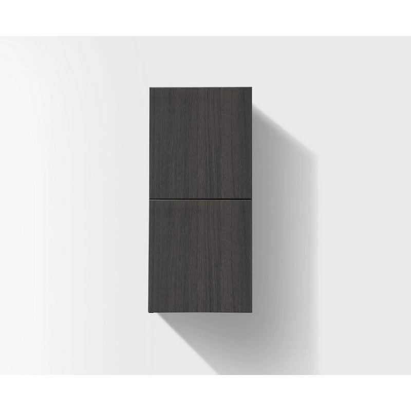 Kube Bath Bliss 12" Wide By 24" High Linen Side Cabinet, Two Doors, Gray Oak Finish 4 Kube Bath Bliss 12" Wide By 24" High Linen Side Cabinet, Two Doors, Gray Oak Finish - Image 2