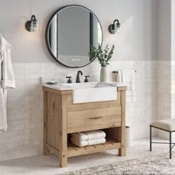 MOD Bosque Bath Vanity, Driftwood, 36", Single Sink, Farmhouse, Freestanding -Kraus Shop 02411f1f034728d8 3126 w800 h800 b0 p0