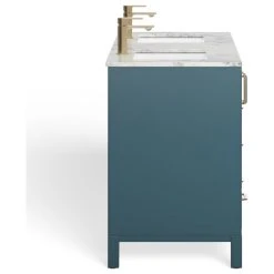 MOD Lagoon Bathroom Vanity, Royal Green, 60", Double, Without Mirror, Freestanding -Kraus Shop 0431cdf603d9a96b 4304 w800 h800 b1 p0