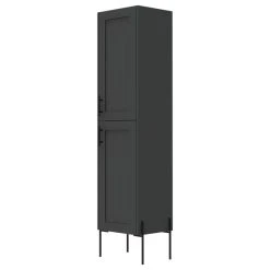 RST Brands Svedin Tall Bathroom Cabinet, Matte Gray