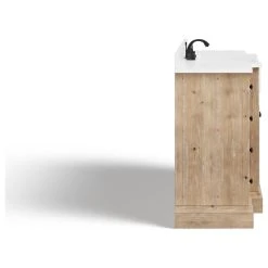 MOD Fermo Bath Vanity, Weathered Fir, 60", Stone Top, Single Sink, Freestanding -Kraus Shop 0491980403d0548c 8180 w800 h800 b1 p0