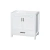 Wyndham Collection 36 Inch Single Bathroom Vanity In White, No Countertop, No Sink, And No Mirror