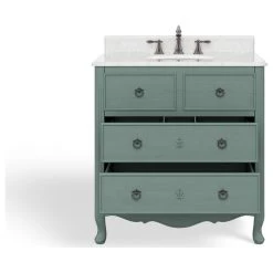 MOD The Clara Bathroom Vanity, Single Sink, 34", Vintage Blue, Freestanding -Kraus Shop 07718c9d03d99173 3244 w800 h800 b1 p0