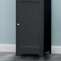GDFStudio Lauren Modern Free Standing Bathroom Linen Tower Storage Cabinet, Black -Kraus Shop 08c1f4b50f9069ae 0870 w800 h800 b0 p0
