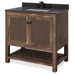 MOD Dale Bath Vanity, Single Sink, 36", Rustic Brown, Freestanding -Kraus Shop 0a11cdce03d04497 6146 w800 h800 b1 p0