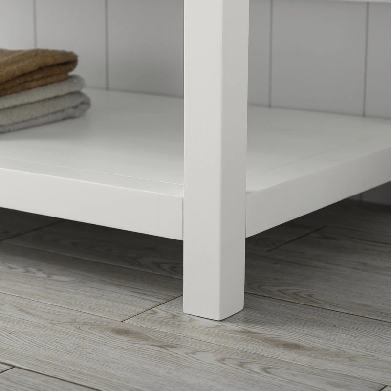 Urban Furnishing Henry Bathroom Sink Vanity Set, Carrara White Quartz Top, Base: White, 48" 15 Urban Furnishing Henry Bathroom Sink Vanity Set, Carrara White Quartz Top, Base: White, 48" - Image 13