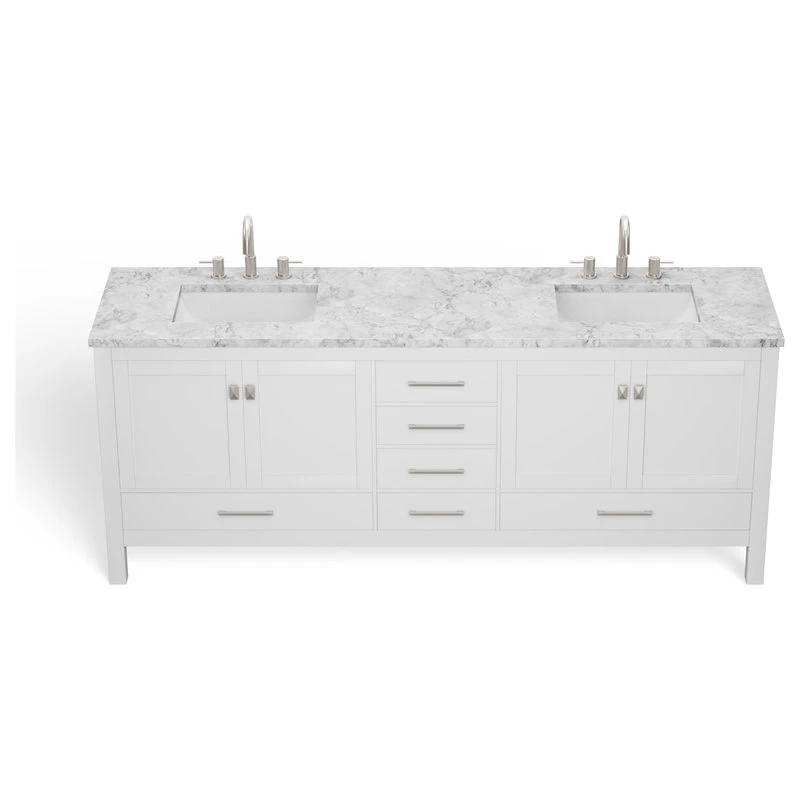MOD The Kennedy Bathroom Vanity, Double Sink, 84", White, Freestanding 15 MOD The Kennedy Bathroom Vanity, Double Sink, 84", White, Freestanding - Image 13
