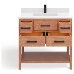 MOD Adal Bath Vanity, Weathered Brown, 36", Single Sink, Freestanding -Kraus Shop 0bc169ce03ad07b1 2948 w800 h800 b1 p0