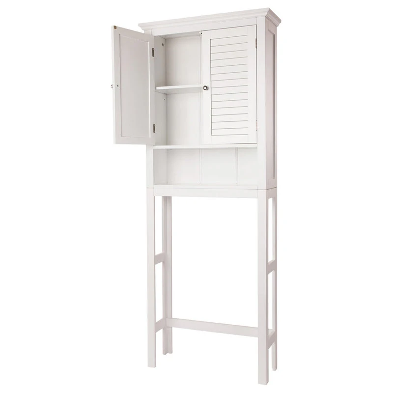 Glitzhome 68.26"H Wooden Bathroom Storage Cabinet, White 5 Glitzhome 68.26"H Wooden Bathroom Storage Cabinet, White - Image 3