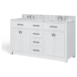MOD The Polaris Bathroom Vanity, Double Sink, 60", Pure White, Freestanding -Kraus Shop 0f8166e903d0473c 4362 w800 h800 b1 p0