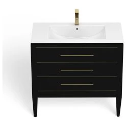 MOD Celios Bathroom Vanity, Single Sink, 36", Black With Brass Trim, Freestanding 27 MOD Celios Bathroom Vanity, Single Sink, 36", Black With Brass Trim, Freestanding -Kraus Shop 0fa15b3003d05748 8460 w800 h800 b1 p0