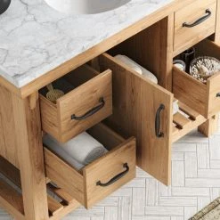 MOD Bosque Bath Vanity, Driftwood, 42", Single Sink, Undermount, Freestanding -Kraus Shop 0fb1016503f91a4e 9857 w800 h800 b0 p0