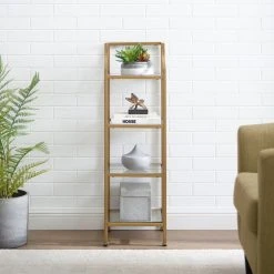 Crosley Aimee Short Etagere Soft Gold 20 Crosley Aimee Short Etagere Soft Gold -Kraus Shop 10e125140f73b86d 8537 w800 h800 b0 p0