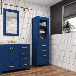 Water Creation The Madison Collection Linen Cabinet, Blue -Kraus Shop 11c1c861020bf33d 4559 w800 h800 b0 p0