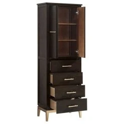 Avanity Corporation Avanity Hepburn 24" Linen Tower, Dark Chocolate -Kraus Shop 124130820b1992f8 8424 w800 h800 b1 p0