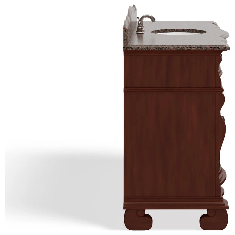 MOD The Finley Bathroom Vanity, Single Sink, 60", Cherry, Freestanding 13 MOD The Finley Bathroom Vanity, Single Sink, 60", Cherry, Freestanding - Image 11