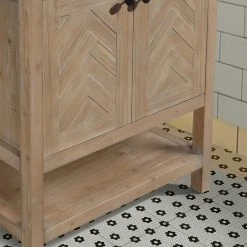 Ari Kitchen & Bath Savannah 30" Bathroom Vanity, Weathered Fir Finish -Kraus Shop 12a138de00417e09 2492 w800 h800 b0 p0