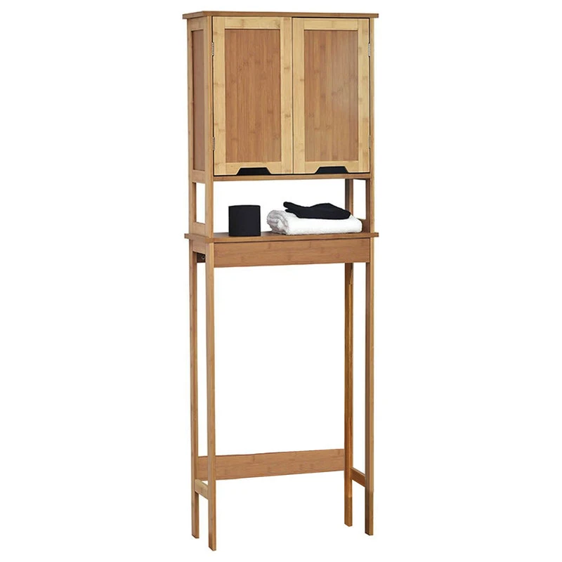 EVIDECO Over The Toilet Storage Cabinet Bathroom Mahe Bamboo - Wood, Mahe 3 EVIDECO Over The Toilet Storage Cabinet Bathroom Mahe Bamboo - Wood, Mahe