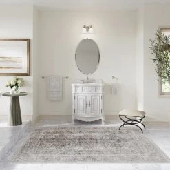 MOD The Bloomdale Bathroom Vanity, Single Sink, 30", White, Freestanding