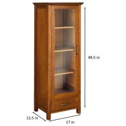 Versanora Wooden Bathroom Linen Storage Cabinet Oil Oak 10 Versanora Wooden Bathroom Linen Storage Cabinet Oil Oak -Kraus Shop 17b17bba0111e5f0 6209 w800 h800 b1 p0