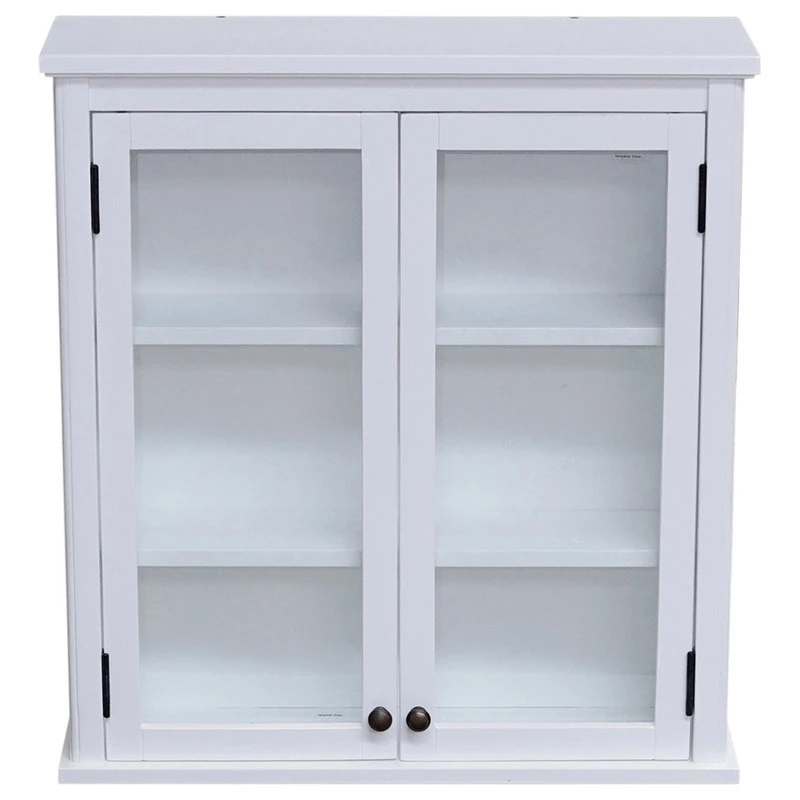 Bolton Furniture, Inc. Dorset 27"W X 29"H Wall Mounted Bath Storage Cabinet, Glass Cabinet Doors 3 Bolton Furniture, Inc. Dorset 27"W X 29"H Wall Mounted Bath Storage Cabinet, Glass Cabinet Doors