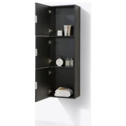 KUBEBATH Bliss 18"W X 59"H Linen Side Cabinet, 3 Doors, Gray Oak Finish, Black 9 KUBEBATH Bliss 18"W X 59"H Linen Side Cabinet, 3 Doors, Gray Oak Finish, Black -Kraus Shop 18219b7b0dbf9f9d 4550 w800 h800 b1 p0