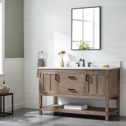 Urban Furnishing Harvey Farmhouse Bathroom Sink Vanity Brown Spruce, 54" -Kraus Shop 1821b93f0056fcd6 5307 w800 h800 b0 p0