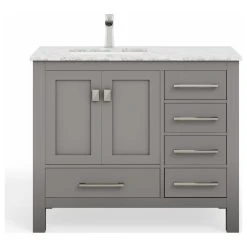 MOD The Ashton Bathroom Vanity, Gray, 42", Single Sink, Freestanding -Kraus Shop 183142cd03d9b441 9690 w800 h800 b1 p0
