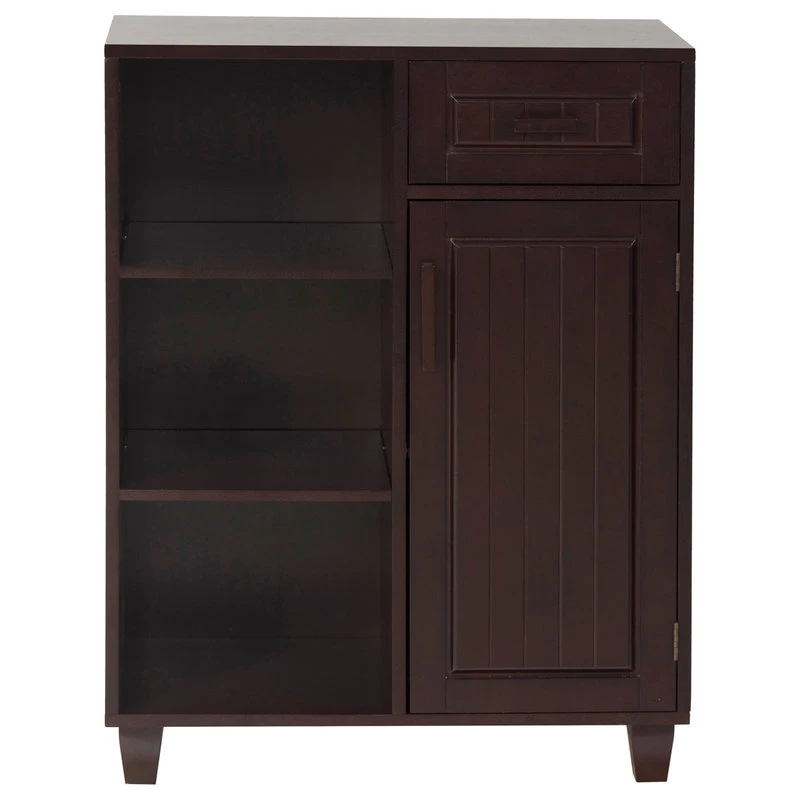 Versanora Wooden Bathroom Floor Storage Cabinet, Drawer 3 Versanora Wooden Bathroom Floor Storage Cabinet, Drawer