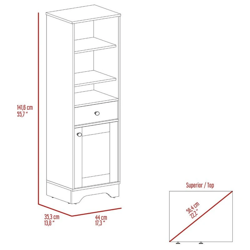 DEPOT ESHOP LLC Norwalk Linen Cabinet, Light Gray 9 DEPOT ESHOP LLC Norwalk Linen Cabinet, Light Gray - Image 7