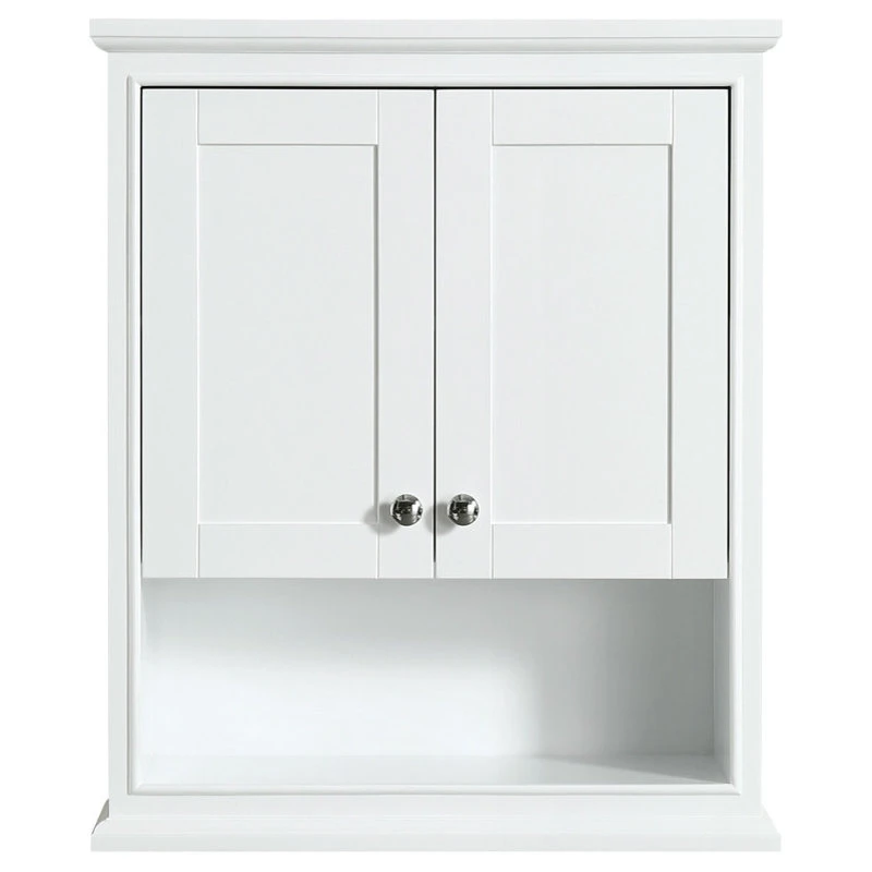 Wyndham Collection Deborah Over-the-Toilet Wall-Mounted Storage Cabinet In White 5 Wyndham Collection Deborah Over-the-Toilet Wall-Mounted Storage Cabinet In White - Image 3