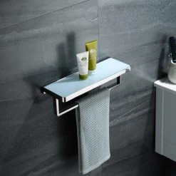 Lexora Bagno Bianca St. Steel Wh. Glass Shelf, Towel Bar Chrome -Kraus Shop 1bb1ad020ed66e88 3400 w800 h800 b0 p0
