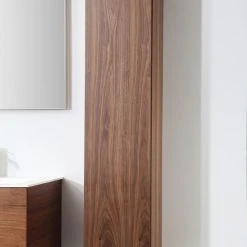 Cartisan Design & Build Group, Inc. FIGURE Walnut Wall Mount Modern Bathroom Side Cabinet, 13" -Kraus Shop 1da17ad0030d540d 9080 w800 h800 b0 p0
