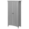Bush Industries Salinas Bathroom Storage Cabinet With Doors, Gray