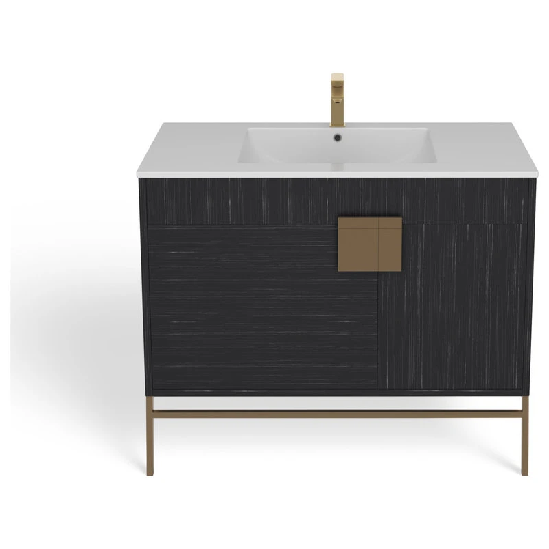 MOD The Lancado Bathroom Vanity, Single Sink, 40", Dawn Gray, Freestanding 15 MOD The Lancado Bathroom Vanity, Single Sink, 40", Dawn Gray, Freestanding - Image 13