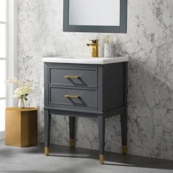 Urban Furnishing Clara 24" Single Bathroom Vanity In Gray With Porcelain Top -Kraus Shop 1e3120a10efd0332 2576 w800 h800 b0 p0