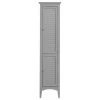 Versanora Wooden Bathroom Linen Storage Cabinet Gray