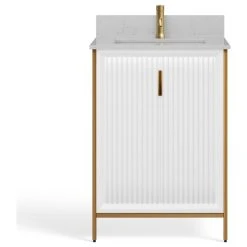MOD The Everleigh Bathroom Vanity, Single Sink, 24", White, Freestanding -Kraus Shop 1e61bc8403c886ab 6407 w800 h800 b1 p0