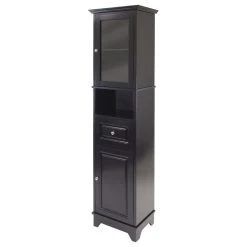 Winsome Wood Transitional Black Composite Wood Cabinet 20871