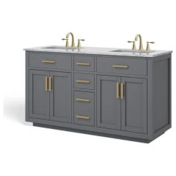 MOD The Yukon Bathroom Vanity, Double Sink, 60", Gray -Kraus Shop 1fb19b5c03d9a985 9374 w800 h800 b1 p0