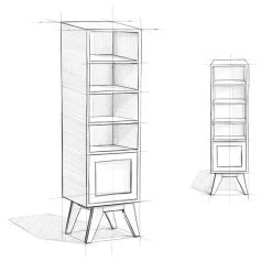 Simpli Home Ltd. Draper Mid Century Bath Storage Tower -Kraus Shop 20d1444c037e3217 4971 w800 h800 b1 p0