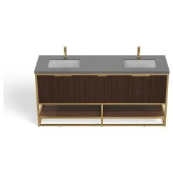 MOD The Malone Bathroom Vanity, Double Sink, 72", Light Walnut, Freestanding -Kraus Shop 2141320603c88668 6301 w800 h800 b1 p0
