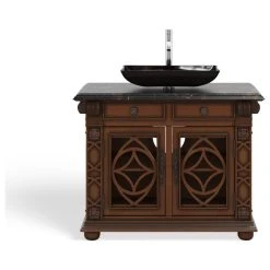 MOD The Ludlow Bathroom Vanity, Single Sink, 42", Cherry, Freestanding -Kraus Shop 21715f9703d9911e 3137 w800 h800 b1 p0