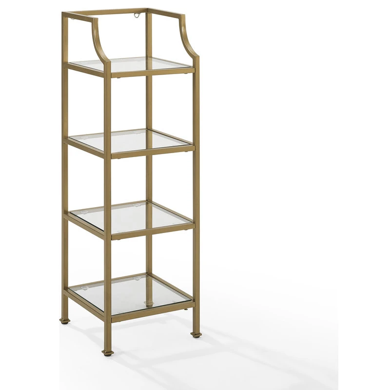 Crosley Aimee Short Etagere Soft Gold 4 Crosley Aimee Short Etagere Soft Gold - Image 2