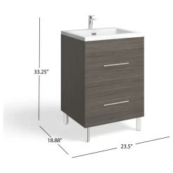 MOD The Mendocino Bathroom Vanity, Gray, 24", Single Sink, Freestanding 22 MOD The Mendocino Bathroom Vanity, Gray, 24", Single Sink, Freestanding -Kraus Shop 22f1d7ef03da90bd 8625 w800 h800 b1 p0