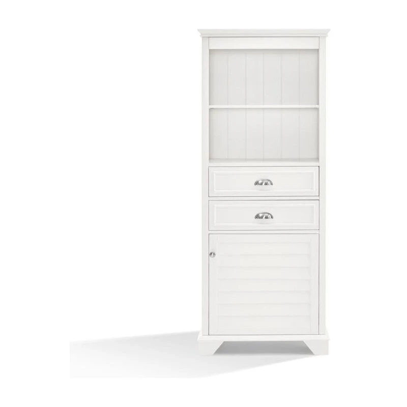 Crosley Lydia Tall Cabinet, White 5 Crosley Lydia Tall Cabinet, White - Image 3