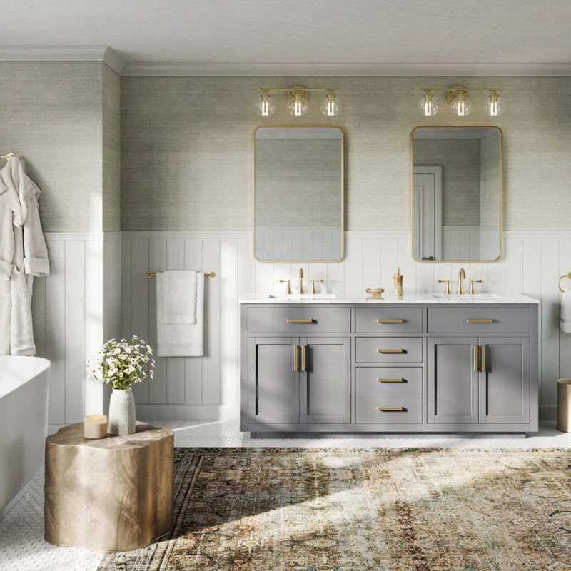 MOD The Yukon Bathroom Vanity, Double Sink, 72", Gray 5 MOD The Yukon Bathroom Vanity, Double Sink, 72", Gray - Image 3