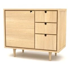 Contemporary Oak Single Vanity Unit | Tikamoon Jon‚àö‚Ä†k